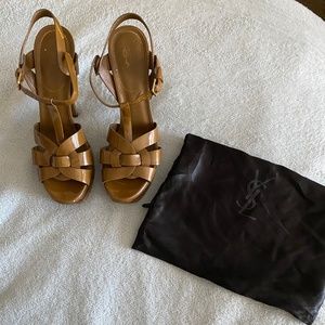 YSL Tribute Platform Sandals